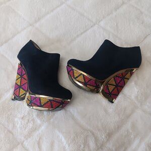Priviledged Platform wedge booties